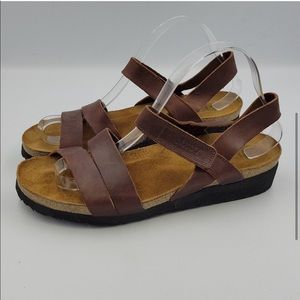 Genuine Leather Sandals by NAOT with soft cork base